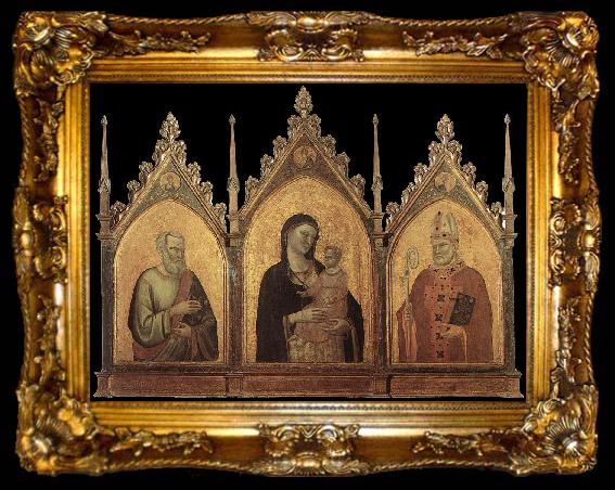 framed  DADDI, Bernardo Madonna and Child with Sts Matthew and Nicholas dfg, ta009-2